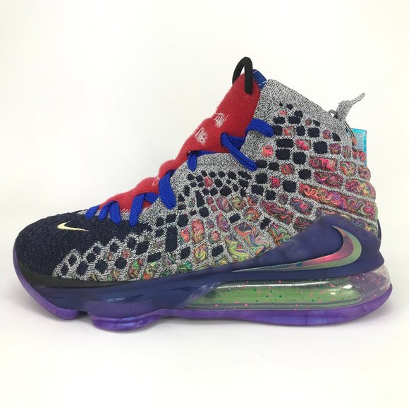 Nike Lebron XVII 17 'What The' CV8079-900 Basketball Sneakers - Picture 6 of 13